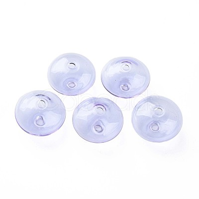 Transparent Handmade Blown Glass Globe Beads GLAA-T012-52B-1