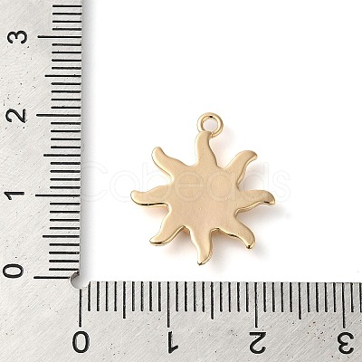 Brass with Glass Pendants KK-G503-40G-01-1