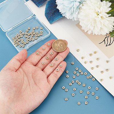 100Pcs 304 Stainless Steel Spacer Beads STAS-UN0058-39-1
