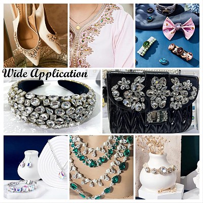 Sew on Rhinestone RGLA-T034-6x12mm-23-1