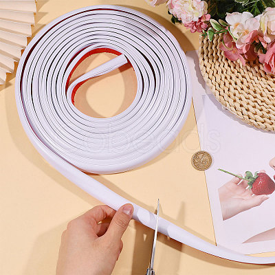 Self Adhesive Semicircular Hard PVC Cable Cover AJEW-WH0886-24C-1