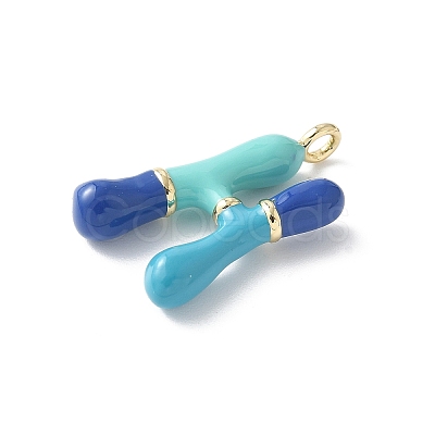 Brass Enamel Pendants KK-E093-03G-H-02-1