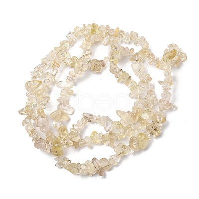 Natural Lemon Quartz(Heated) Beads Strands G-G288-B01-01-1