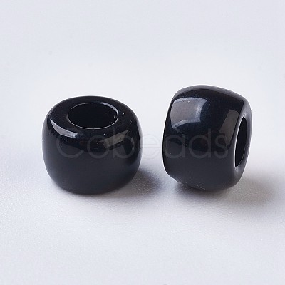 Resin Large Hole Beads LS-X-RESI-WH0002-06B-1
