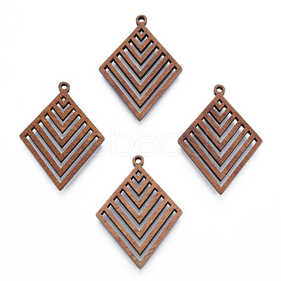 Natural Walnut Wood Pendants X-WOOD-N011-011-1