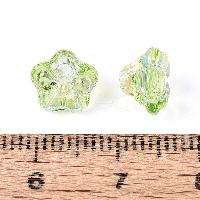 Electroplate Transparent Glass Beads Strands EGLA-N055-03A-02-1
