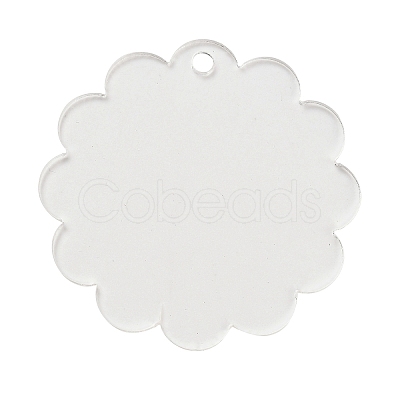 Transparent Acrylic Blank Pendants TACR-Z003-01C-1