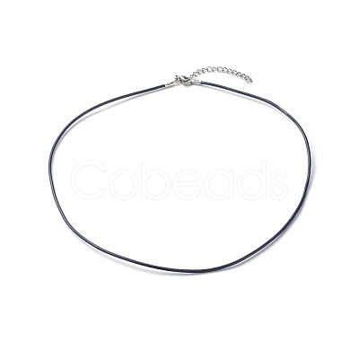 Cowhide Leather Choker Necklaces NJEW-JN03598-01-1