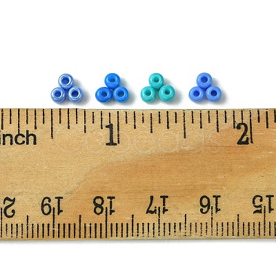 36G 4 Colors Baking Paint Glass Seed Beads SEED-FS0001-20A-1