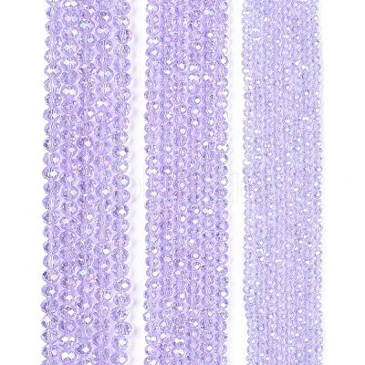 Electroplate Glass Beads Strands EGLA-A044-T8mm-B17-1
