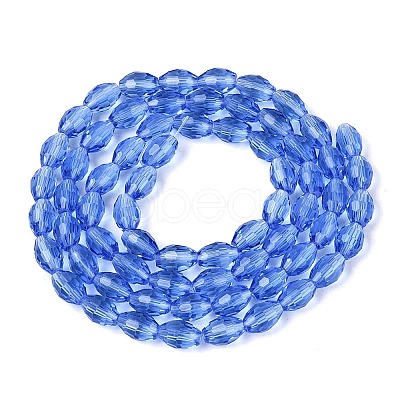 Transparent Glass Beads Strands GLAA-N071-01A-A13-1