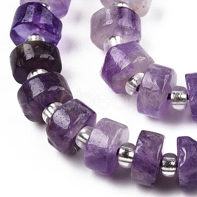 Natural Amethyst Beads Strands G-N327-07C-1
