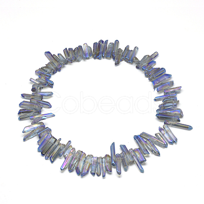 Natural Quartz Crystal Beads Strands G-R435-09D-1