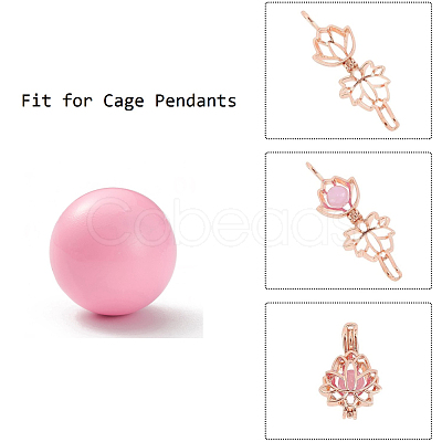 Brass Chime Ball Beads Fit Cage Pendants KK-G298-16mm-02-1