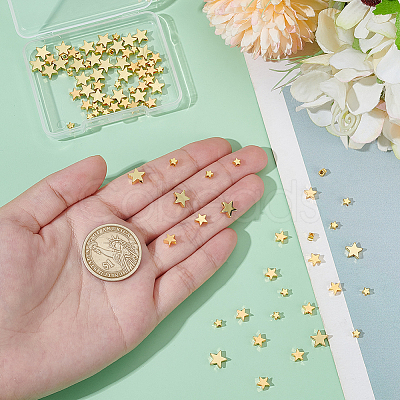 90Pcs 3 Styles Brass Beads KK-AR0004-45A-1