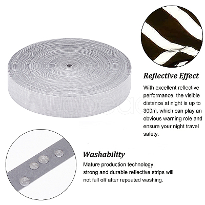 25M Polyester Reflective Ribbon OCOR-BC0005-13B-1