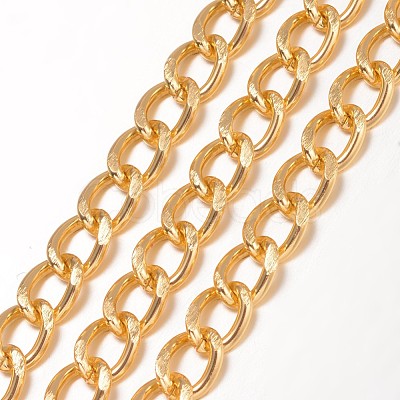 Aluminium Twisted Curb Chains CHA-K001-06G-1