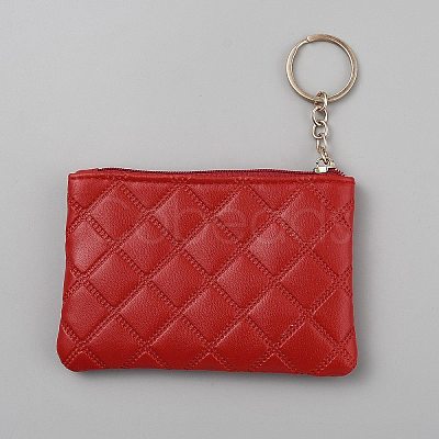 Leather Coin Purse Keychains KEYC-WH20010-09B-1