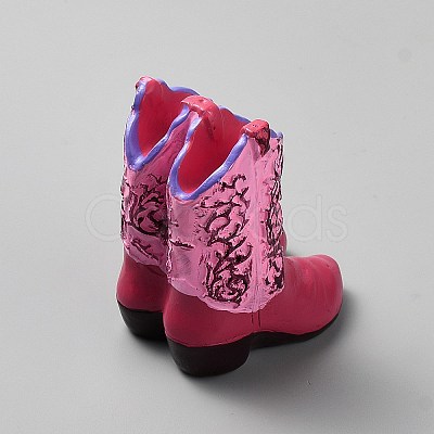 Resin Boots Sculpture Display Decorations DJEW-WH0053-55B-1