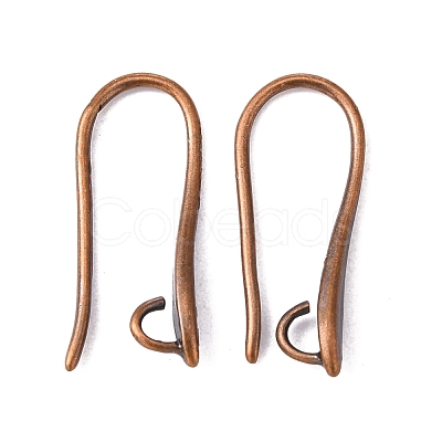 Brass Earring Hooks for Earring Designs X-KK-M142-02-RS-1