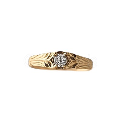 Alloy with Crystal Rhinestone Finger Rings for Women FS-WGE5B8F-02-1