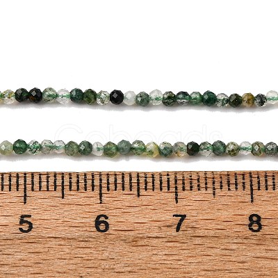 Natural Moss Agate Beads Strands G-A129-2mm-01A-1