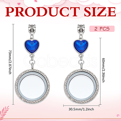 Alloy Locket Photo Pendants FIND-WH0181-05-1