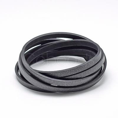 Flat Single Face Imitation Leather Cords LC-T002-02-1