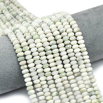 Natural Peace Jade Beads Strands G-P575-A25-6x4mm-1