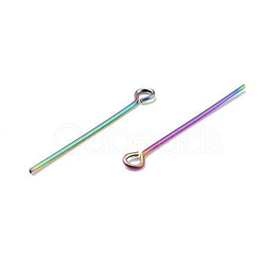 Ion Plating(IP) 304 Stainless Steel Eye Pins LS-STAS-E156-01M-01-1