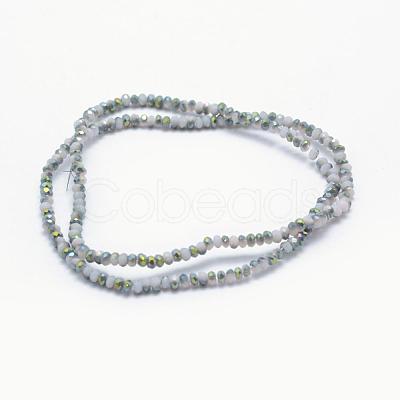 Electroplate Glass Beads Strands EGLA-J144-HP-C06-1