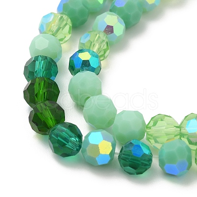 Electroplate Glass Beads Strands X1-EGLA-P048-A05-1