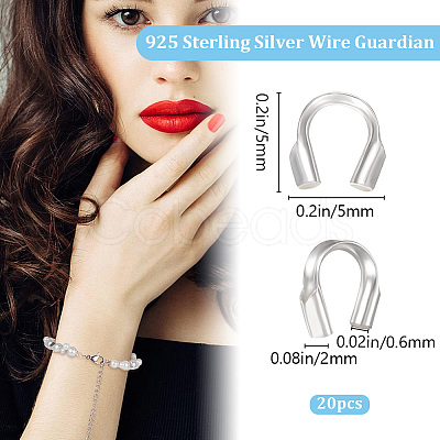 925 Sterling Silver Wire Guardian STER-BBC0005-92A-1