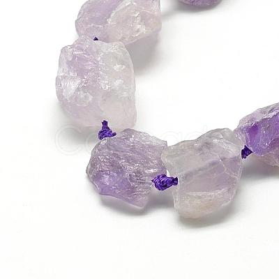 Natural Amethyst Beads Strands G-R421-08-1