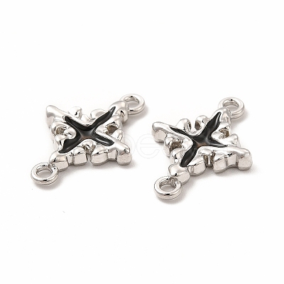Rack Plating Alloy Enamel Connector Charms FIND-G051-02P-02-1