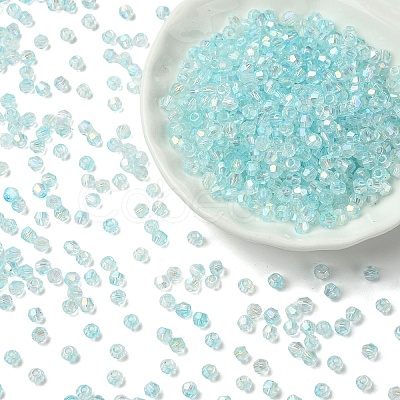 70G Transparent Spray Painted Glass Beads EGLA-YW0005-30E-1