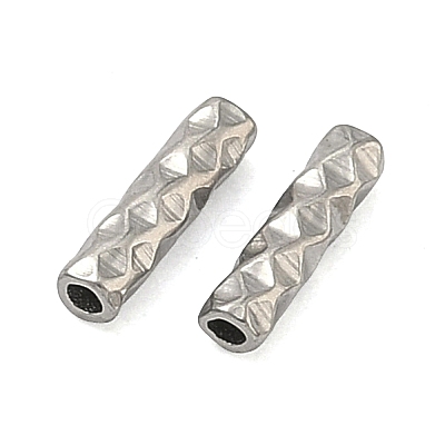 304 Stainless Steel Tube Beads STAS-Z192-07P-03-1