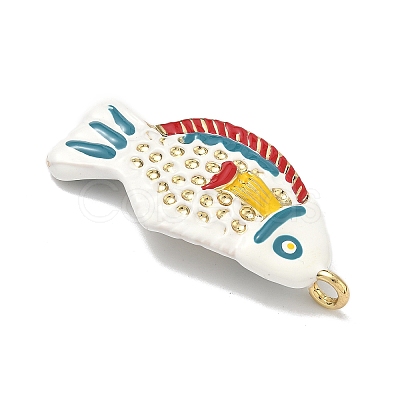 Brass Enamel Pendants X-KK-Z153-06G-02-1