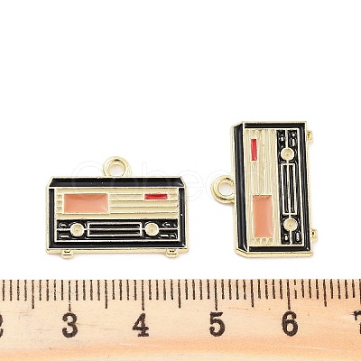 Alloy Enamel Pendants PALLOY-S185-02G-1