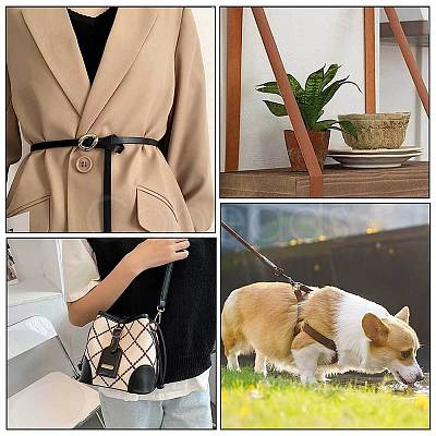 2M Flat Double Face Lychee Pattern Imitation Leather Band LC-WH0010-01A-02-1
