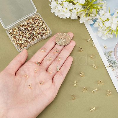 300Pcs 304 Stainless Steel Bead Tips STAS-NB0001-40-1