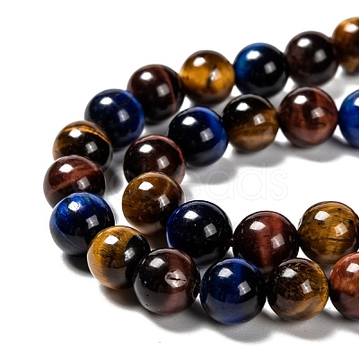Natural Tiger Eye Beads Strands X-G-F173-14-8mm-1
