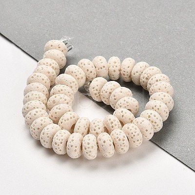 Natural Lava Rock Dyed Beads Strands G-L586-B02-14-1