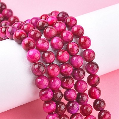 Natural Rose Tiger Eye Beads Strands LS-G-G099-8mm-3-1