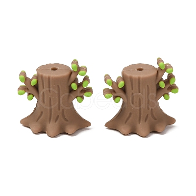 Food Grade Eco-Friendly Silicone Focal Beads SL-CBAECCD-02C-1