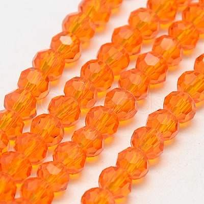 Eco-Friendly Glass Round Bead Strands EGLA-J042-6mm-M03-1