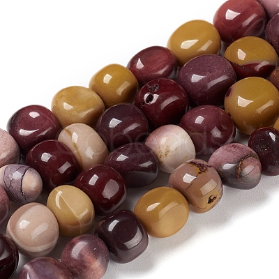 Natural Mookaite Beads Strands G-I194-24-1