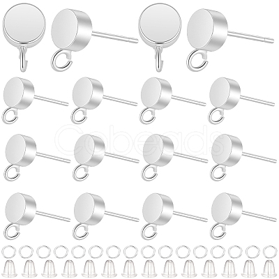 Brass Stud Earring Findings KK-CN0003-42S-1