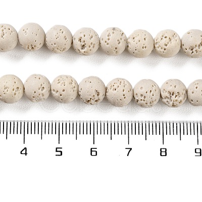 Synthetic Lava Rock Dyed Beads Strands G-H311-08B-04-1