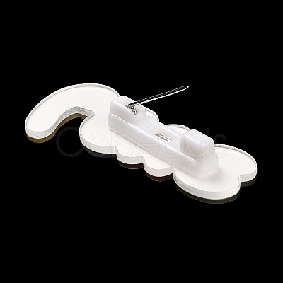 Cartoon Style Acrylic Brooch JEWB-D016-01A-1